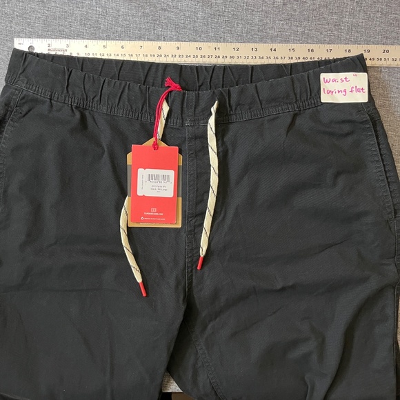 Topo Designs Dirt Pants Outdoor Hiking - Men's Size XXL - Black - Picture 7 of 10